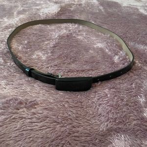Black slim belt